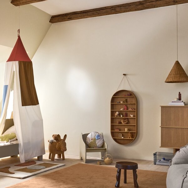FERM LIVING Police Oval Dorm, Smoked Oak