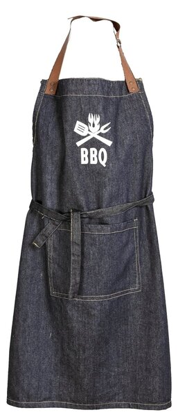 Forbyt kuchyňská zástěra JEANS BBQ, šedomodrá 70x90cm