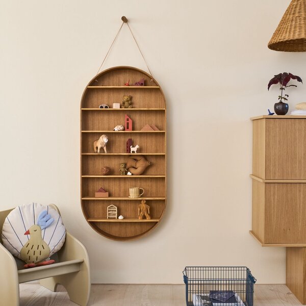 FERM LIVING Police Oval Dorm, Smoked Oak