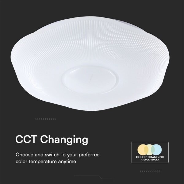 LED Stmívatelné stropní svítidlo LED/40W/230V 3000-6500K 40 cm bílá + DO