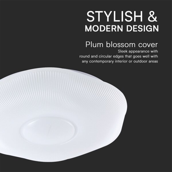 LED Stmívatelné stropní svítidlo LED/40W/230V 3000-6500K 40 cm bílá + DO