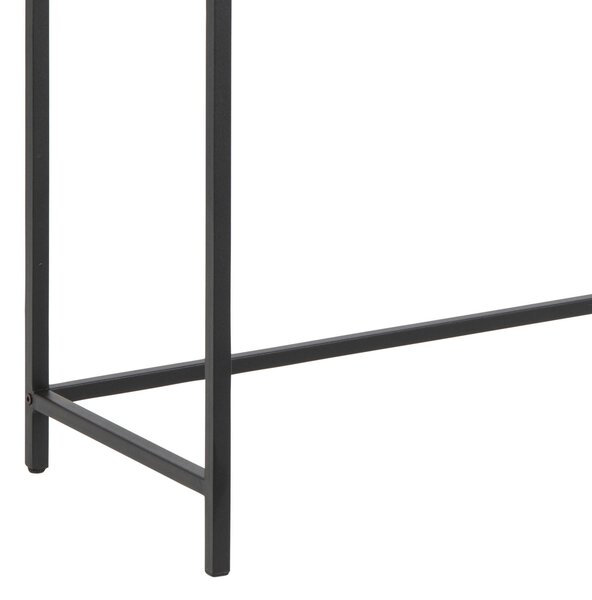 KONZOLOVÝ STOLEK, černá, divoký dub, kompozitní dřevo, 120/35/79 cm - Online Only konferenční stolky, Online Only
