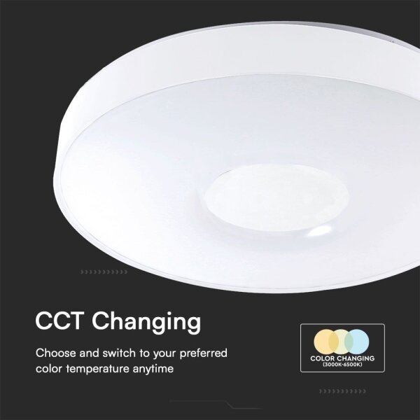 LED Stmívatelné stropní svítidlo LED/40W/230V 3000-6500K 39 cm bílá + DO