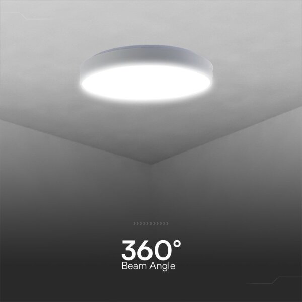 LED Stmívatelné stropní svítidlo LED/40W/230V 3000-6500K 39,5 cm bílá + DO