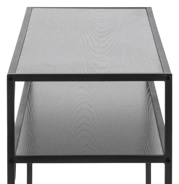 KONZOLOVÝ STOLEK, černá, kompozitní dřevo, 120/79/35 cm - Online Only konferenční stolky, Online Only