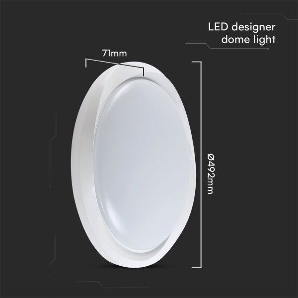 LED Stmívatelné stropní svítidlo LED/60W/230V 3000-6500K 49,2 cm bílá + DO