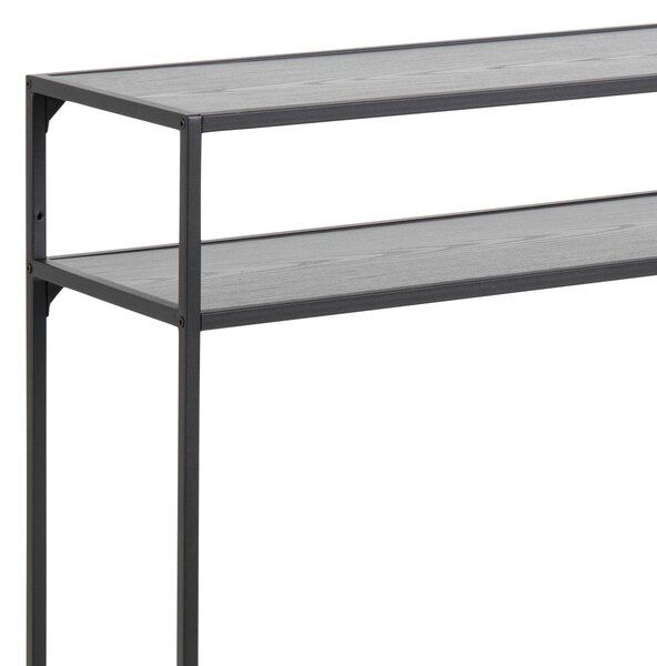 KONZOLOVÝ STOLEK, černá, kompozitní dřevo, 120/79/35 cm - Online Only konferenční stolky, Online Only