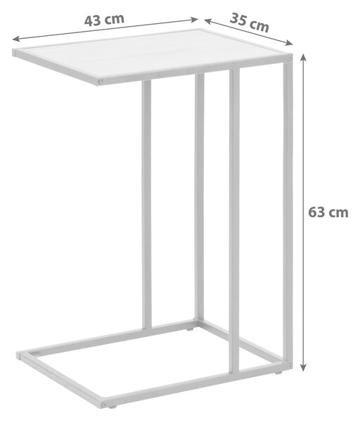 ODKLÁDACÍ STOLEK, černá, barvy dubu Carryhome - Online Only konferenční stolky, Online Only