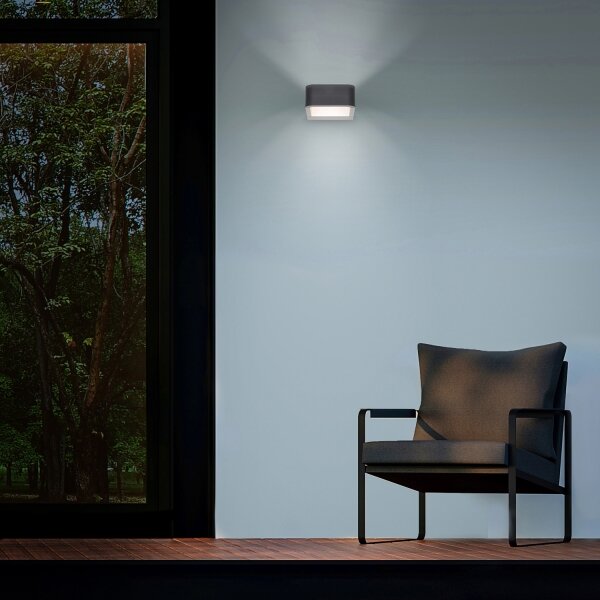 Brilagi - LED Venkovní svítidlo BARI LED/7W/230V 3000/4000/6000K antracit IP54