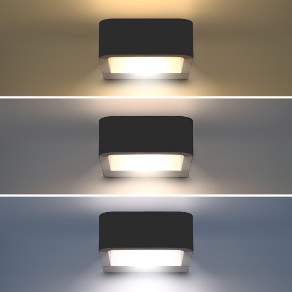 Brilagi - LED Venkovní svítidlo BARI LED/7W/230V 3000/4000/6000K antracit IP54