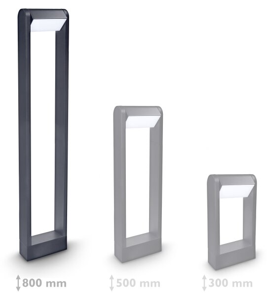 Brilagi - LED Venkovní lampa CROTONE LED/7W/230V antracit IP54 80 cm