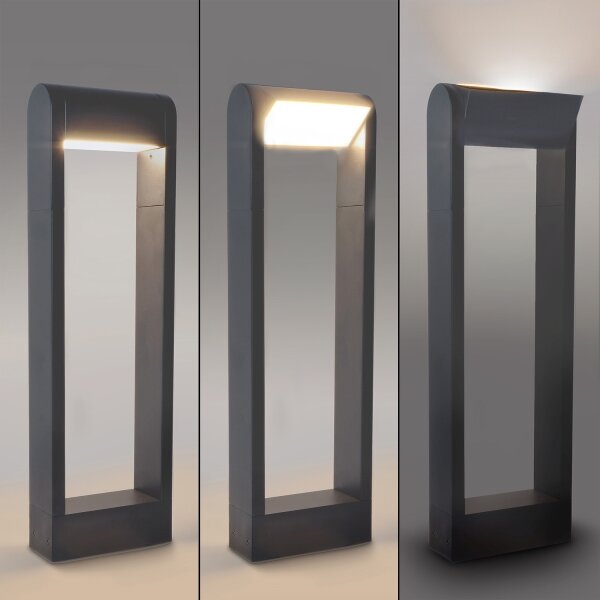 Brilagi - LED Venkovní lampa CROTONE LED/7W/230V antracit IP54 50 cm