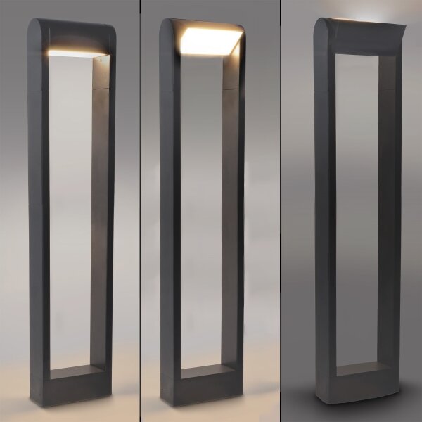 Brilagi - LED Venkovní lampa CROTONE LED/7W/230V antracit IP54 80 cm