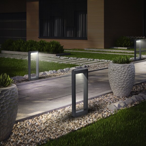 Brilagi - LED Venkovní lampa CROTONE LED/7W/230V antracit IP54 50 cm