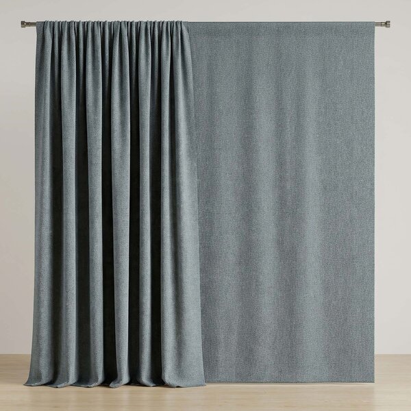 Brilltex Absolutně zatemňující závěs, 100% blackout ZTABA 246125/4, šedý, vzor pleteniny, š.150cm (látka v metráži)