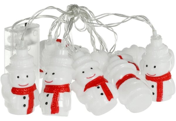 Retlux - LED řetěz 20xLED/3xAA/teplá bílá 3,3m sněhuláci