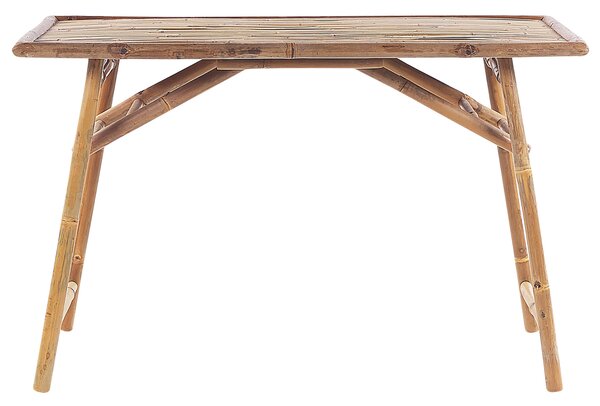 Zahradní jídelní stůl MOLISE 120 cm 69 cm Bambus Světle hnědá