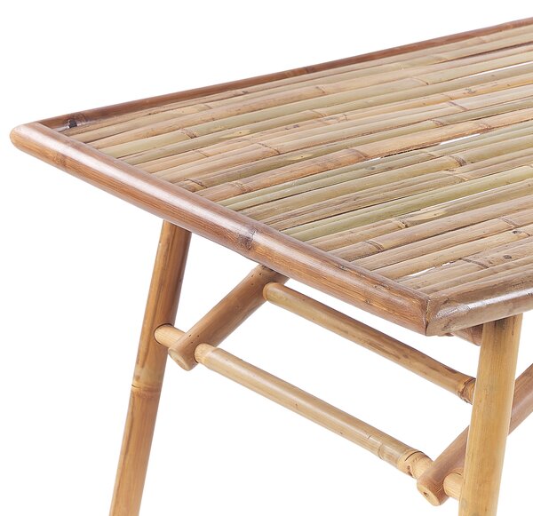 Zahradní jídelní stůl MOLISE 120 cm 69 cm Bambus Světle hnědá