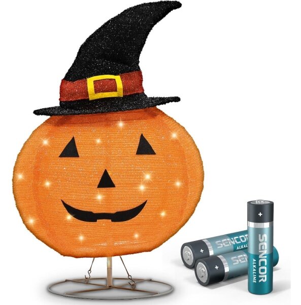 Retlux - LED Venkovní dekorace HALLOWEEN LED/3xAA/teplá bílá IP44 dýně