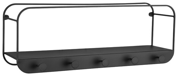 NÁSTĚNNÝ REGÁL, černá, 51/18/15 cm - Nástěnné police, Online Only