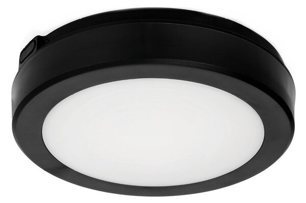 LED Koupelnové stropní svítidlo se senzorem NAIROS LED/12W/230V IP65 černá + DO