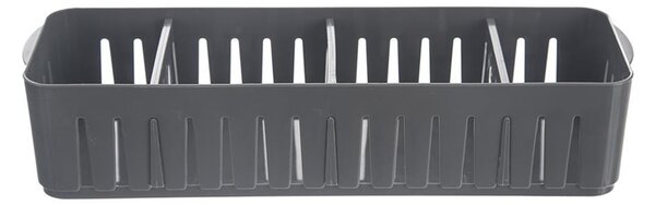 Orion Úložný box, s přepážkami, stohovatelný, šedý, NIKI (4 přepážky), 32 x 10 x 7 cm