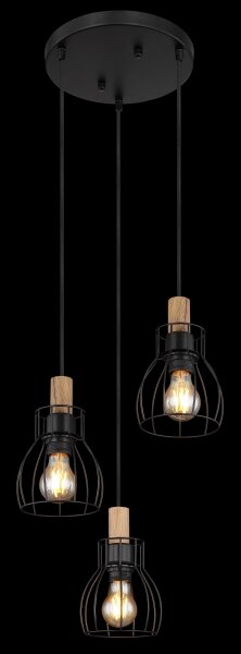 Globo 15326-3H1 - Lustr na lanku MINA 3xE27/40W/230V