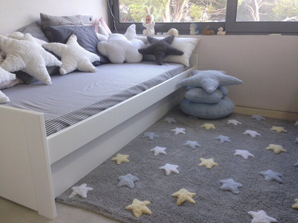 Ručně tkaný kusový koberec Tricolor Stars Grey-Blue 120x160 cm