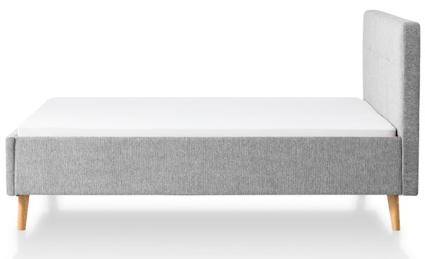 Šedá čalouněná dvoulůžková postel Meise Möbel Smart 180 x 200 cm