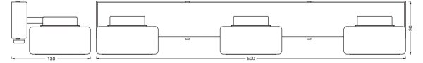 Ledvance -LED Koupelnové nástěnné svítidlo ORBIS FLAME 3xLED/5,5W/230V IP44 bílá