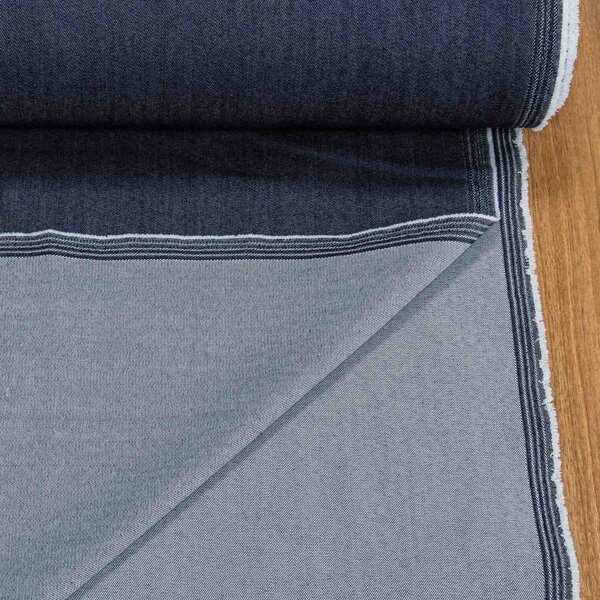 Směsová riflovina (denim, džínovina) DENIM PR 4 elastická, modrá, š.150cm (látka v metráži)
