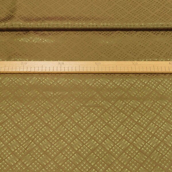 Podšívka viskózová / acetát JAQUARD, zeleno-žlutá vzorovaná, š.140cm (látka v metráži)