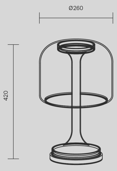 MAYTONI Stolní lampa Spirito 3000K 18W MOD286TL-L18W3K