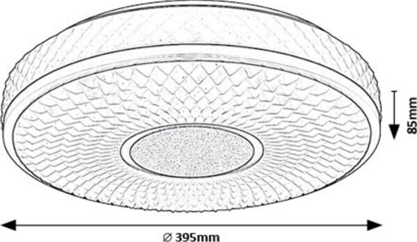 Rabalux 71137 - LED Stropní svítidlo SEDONA LED/24W/230V 4000K pr. 39 cm