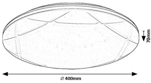 Rabalux 71053 - LED Stropní svítidlo OSWALD LED/24W/230V 4000K pr. 40 cm