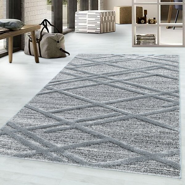 Ayyildiz, Kusový koberec Pisa 4706 Grey, 80x150, šedá, ložnice