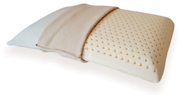 Polštář Latexco LATEX STANDARD FLAT, 60x40 cm, 100% natural latex