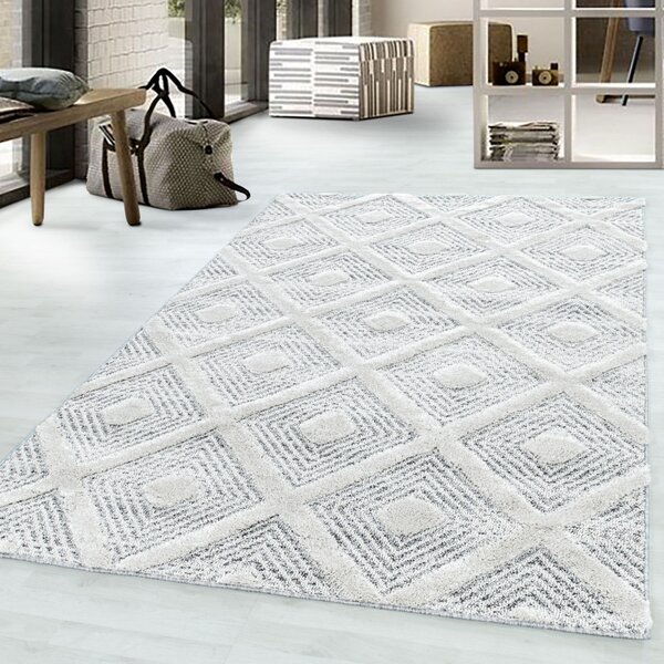 Ayyildiz, Kusový koberec Pisa 4707 Grey, 80x150, šedá, ložnice