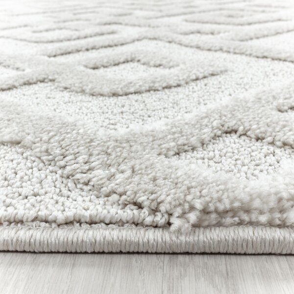 Ayyildiz, Kusový koberec Pisa 4708 Cream kruh, 80x80 (průměr) kruh, bílá, ložnice