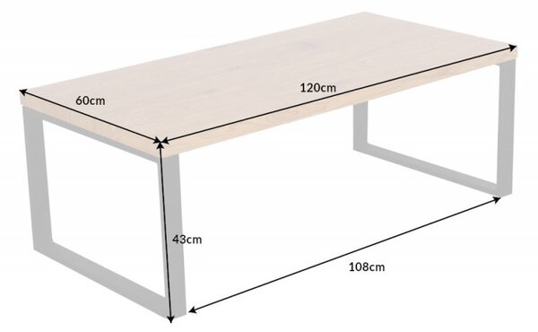Konferenční stolek LOFT 120 CM dubový vzhled skladem