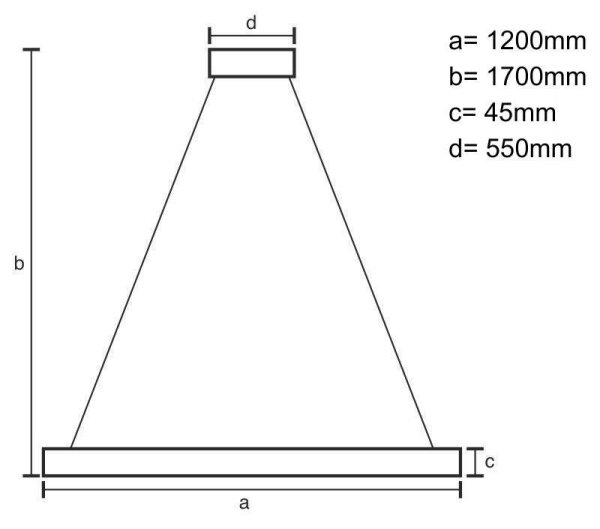 LED Lustr na lanku LED/22W/230V 4000K 120 cm borovice/masiv