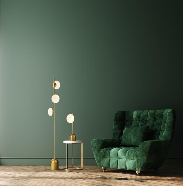 Searchlight EU94040-1GO - Stolní lampa PEBBLE 1xG9/7W/230V zlatá
