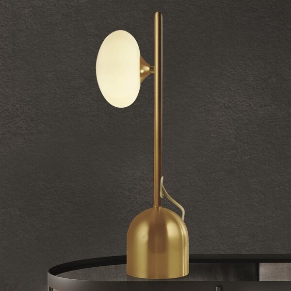 Searchlight EU94040-1GO - Stolní lampa PEBBLE 1xG9/7W/230V zlatá