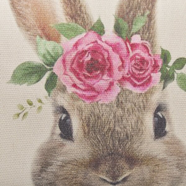 Sada 2 dekorativních polštářů TULIPA 45 x 45 cm Taupe