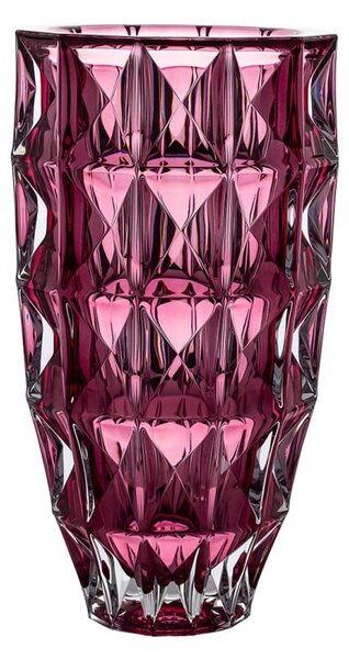 KŘISTÁLOVÁ VÁZA BOHEMIA DIAMOND PINK 280 MM