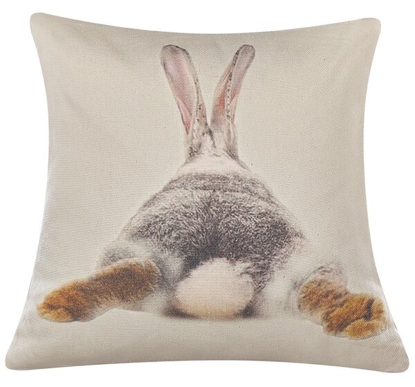 Sada 2 dekorativních polštářů BUXUS 45 x 45 cm Taupe
