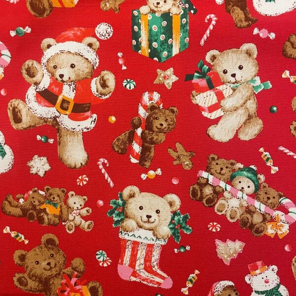 Kuchyňská zástěra bavlněná Vánoční Christmas červená TiaHome
