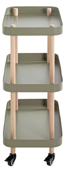 SERVÍROVACÍ VOZÍK, zelená, přírodní barvy, barvy buku, 50/30/76 cm - Barové vozíky, Online Only