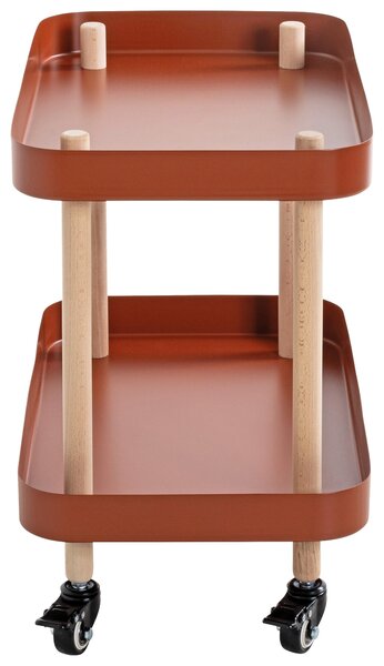 SERVÍROVACÍ VOZÍK, přírodní barvy, červená, barvy buku, 50/30/47 cm - Barové vozíky, Online Only