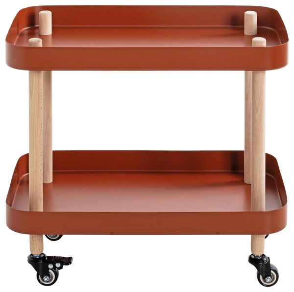 SERVÍROVACÍ VOZÍK, přírodní barvy, červená, barvy buku, 50/30/47 cm - Barové vozíky, Online Only